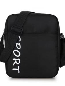 Sac messager unisexe en nylon personnalisé avec logo, décoration lettres et chaînes, couleur sur mesure, pour toutes les saisons, usage extérieur, vente en gros - Product Image 2