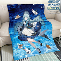 Ventes en gros de couvertures en flanelle douces et confortables imprimées avec des dessins animés personnalisés, couverture personnalisée ultra douce et moelleuse