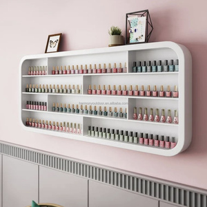 Ucuz yeterli fabrika doğrudan güzellik raf depolama ekran tek çizgi bölme oje jel güzellik tırnak salonu duvar rafı - Product Image 5