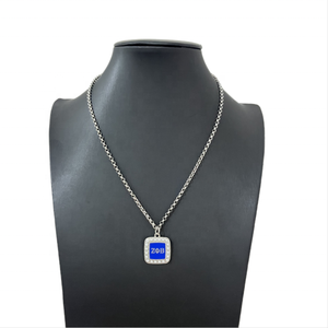 Collana ZPB Zeta Phi Beta confraternita raccontata lettera di collegamento foglie di edera collana di perle di tartaruga in lega di zinco ciondolo gioielli - Product Image 1