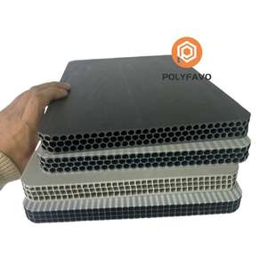 Panneaux de coffrage en plastique creux PP recyclables à surface lisse de 18 mm et 20 mm pour la construction en béton - Product Image 1