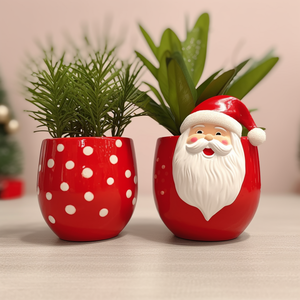 <span class=keywords><strong>Pot</strong></span> de fleurs décoratif <span class=keywords><strong>en</strong></span> céramique de Noël de 4 pouces-Décalcomanie de neige d'intérieur, <span class=keywords><strong>peinture</strong></span> à la main, fini brillant, <span class=keywords><strong>pot</strong></span> de plante <span class=keywords><strong>en</strong></span> <span class=keywords><strong>terre</strong></span> <span class=keywords><strong>cuite</strong></span> <span class=keywords><strong>pour</strong></span> la maison Dec - Product Image 4