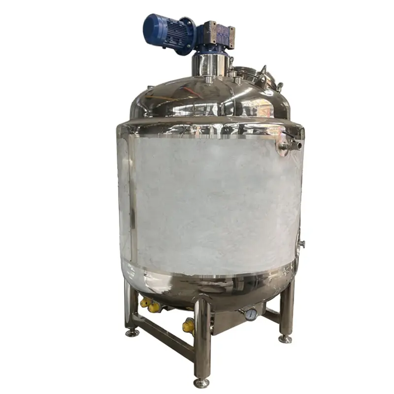 1000L Soap Vacuum Reaction Tank Pressure Vessel Stainless Steel 304 316L Electric Heating Mixing Tank