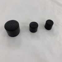 Noir rond Dia10mm 22mm 30mm embouts de jambe en caoutchouc pour chaise table meubles jambe enveloppe meubles jambe protecteur