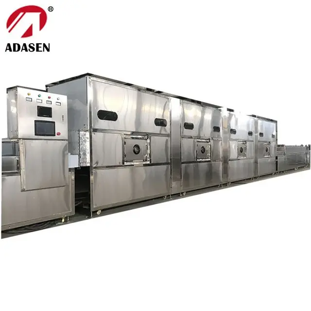 Transportador de túnel Industrial de China, secador y esterilizador de microondas de procesamiento de mineral y Material químico