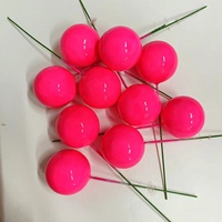 Boules de mousse dorées 2.5cm 10 pièces, Toppers de gâteaux pour fête d'anniversaire, mariage, fausses boules