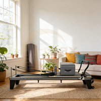 Reformer de Pilates en alliage d'aluminium avec couleurs de cuir personnalisables pour l'entraînement physique des jeunes
