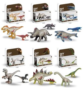 Pterosaures, Tricératops, Brachiosaures, <span class=keywords><strong>Mosasaures</strong></span>, Velociraptors : Ensemble de jouets de puzzle 3D à assembler soi-même, squelettes de dinosaures - Product Image 2