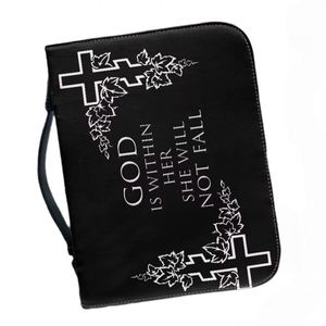 Housse de protection pour Bible de haute qualité, certifiée BSCI, avec poignée et fermeture éclair, fabriquée par une usine en Chine. - Product Image 5