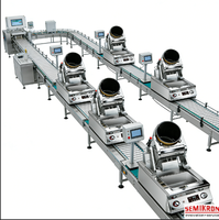 Robot de Cocina Eléctrico a Gas Automático Comercial de Acero Inoxidable con Capacidad de 5-8L y Función de Temporizador, Equipo de Cocina para Restaurantes