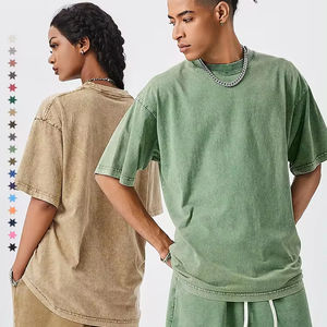 Camisetas de Algodón Lisas de Cuello Redondo, Estilo Vintage, Personalizadas con Gráficos Urbanos de Alta Calidad para Hombre - Product Image 2