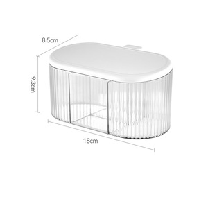 Food Refrigerator <b>Storage</b> <b>Container</b> Organizer <b>Container</b> with Lid <b>Kitchen</b> Airtight Plastic Transparent Spice Jar Rack Set - Product Image 4