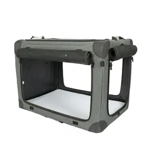 Fabriek Direct Petstar Outdoor Draagbare Verwijderbare Pet Carrier Inklapbare Stalen Frame Reizen Kat Hond Krat