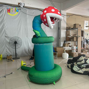 Juego tema plantas extrañas escenario accesorios caníbal monstruo inflable flor - Product Image 6