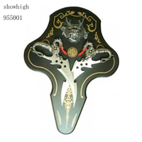 Couteau décoratif Aigle Loup Cerf Ours avec manche en résine fabriqué en bambou 955003