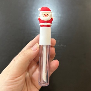 ISMAN Tubos de Brillo Labial Vacíos de 3ml, Serie Navideña, Envases de Lápiz Labial Líquido con Diseño de Santa Claus, Muñeco de Nieve y Reno, Empaque Cosmético para las Fiestas - Product Image 6