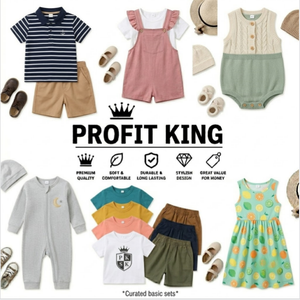 Conjuntos de Verano para Niños de Manga Corta, Conjuntos de 2 Piezas Suaves y Cómodos, Entrega de Estilos Variados Aleatorios - Product Image 1