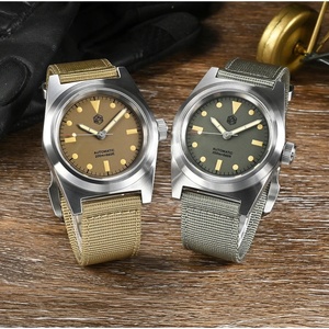 Reloj de Piloto San Martin SN029-G-C, Relojes Mecánicos Automáticos para Hombre, Estilo Vintage, Luminoso, 20 Bar - Product Image 3