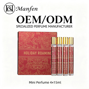 Mini Perfumes de Viaje de 4*15ml, Bruma Corporal con Aroma a Rosas, Spray Corporal Floral de Larga Duración, Sets de Regalo de <span class=keywords><strong>Perfume</strong></span> para Mujer - Product Image 1