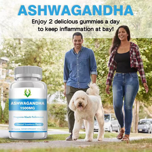 Premium Natural Energy Ashwagandha Gummies Herbal Strawberry Flavored Candy for Muscle Strength for Adults for Pregnant Women - Product Image 5