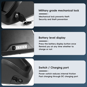 <span class=keywords><strong>36V</strong></span> 48V 52V 60V Polly Shark Downtube <span class=keywords><strong>Batterie</strong></span> de vélo électrique 14Ah 17.5Ah 24.5Ah 21Ah 28Ah 31.5Ah Batteries rechargeables pour <span class=keywords><strong>Bafang</strong></span> - Product Image 4