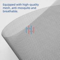 Moustiquaire de fenêtre en fibre de verre transparente, flexible, à haute élasticité, personnalisable et anti-moustiques intégrée, pour salle de bain et hôtel
