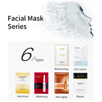 Masque Facial Anti-âge, 1 pièce, soin Facial, Anti-rides, Anti-vieillissement, avec cellules organique, à base de glycines