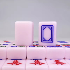 Customized Modern Eco-Friendly Acrylic Mahjong Tiles Set Color Medium Large Size for <b>Entertainment</b> Use - Product Image 4