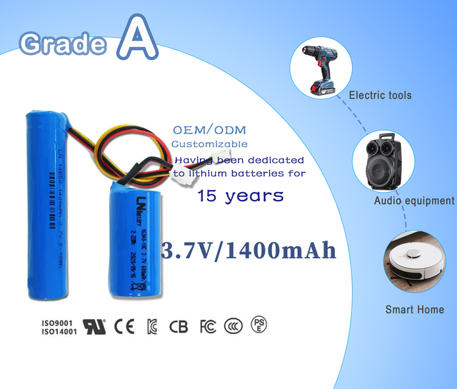 Wholesale Customized Rechargeable LN14650 Support Customization Polymer Lithium Battery Applied to Smart Home / Power Tools