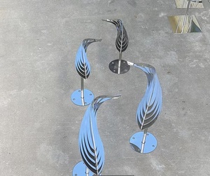 Morden – <span class=keywords><strong>statue</strong></span> murale de <span class=keywords><strong>poisson</strong></span> d'art en métal mat, décoration de la maison - Product Image 3