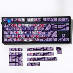 Custom Dye-sublimation Translucent Keycaps Side-printed Cool <b>Gaming</b> Style for Mechanical Keyboards Keycap-82 Theme - Product Image 4