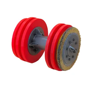 EMT Wholesale Polyurethane Pipeline Disc Pig With Steel Brush,Customized Bi-directional Disc Cleaning Scraper Pig