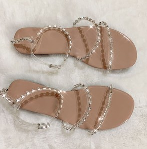 FS22-Sandalias deslizantes de cristal para mujer, zapatos a la moda, con diamantes transparentes - Product Image 4
