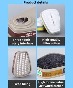 Phổ A1 hữu cơ và vô cơ hơi quốc phòng Mặt nạ khí Lọc <span class=keywords><strong>Canister</strong></span> mặt nạ & mặt nạ - Product Image 6