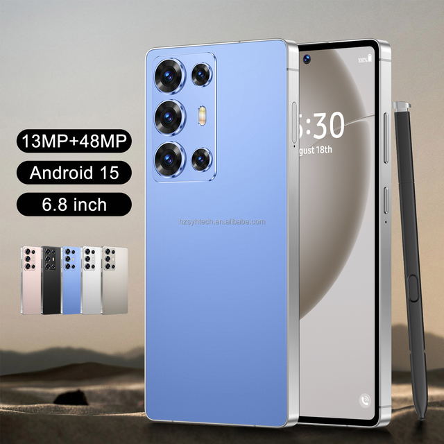 Bulk Order Unlocked Smartphone S6 6.8" HD Display Android15 Dual SIM Large Storage Gaming Streaming Entertainment Mobile Phone