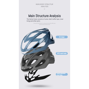 Casque de vélo léger en moulage intégré avec ventilation pour le cyclisme adulte - Product Image 5