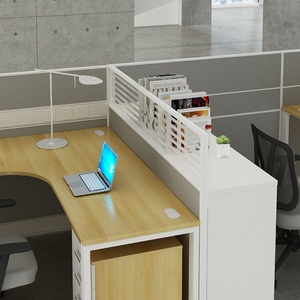 Commercial Modern Modular Wooden Call Center Desk Convertible Extendable Office Cubicle with Panel Style Furniture Workstation - Product Image 5