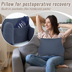 Coussin de mastectomie tricoté en U pour la rééducation post-chirurgicale, protection thoracique après l'opération du <span class=keywords><strong>cancer</strong></span> du <span class=keywords><strong>sein</strong></span> et la reconstruction mammaire - Product Image 2