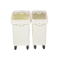 Bnbs — grand conteneur de stockage de farine de riz, 10 l, en plastique blanc, étagère à ingrédients, bacs d'hôtel, vente en gros