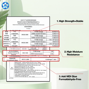 TOPOCEAN 20MPA <span class=keywords><strong>1250x2500</strong></span> 9mm/18mm/25mm aglomerado de melamina/tablero <span class=keywords><strong>OSB</strong></span> tablero de hebra orientada - Product Image 4