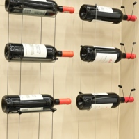 Système de câble de vin personnalisé très vendu Casier à vin en fil Système de suspension de câble métallique en acier inoxydable Casier à vin en câble