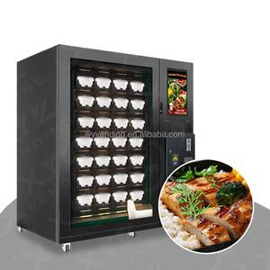 Distributeur automatique de repas chauds entièrement automatique avec micro-ondes, écran tactile 21,5 pouces, compatible SDK, capacité de 112 à 224 pièces - Product Image 1