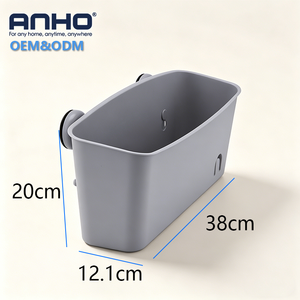 Panier de rangement ABS blanc pur, petit, à ventouse, écologique et durable, idéal pour comptoir de cuisine ou étagère de salle de bain – Vente en gros personnalisée - Product Image 4