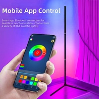 Lampes de sol LED RGB modernes avec télécommande pour le salon, les meubles et la décoration
