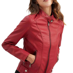 Veste en cuir de serpent pour femme, doublée polaire, imperméable, coupe-vent, respirante, séchage rapide, écologique, couleur unie, coupe ajustée - Product Image 5