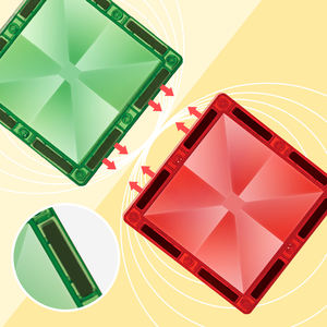 Stelo costruzione di piastrelle a forma di diamante magnetico da costruzione giocattolo per bambini certificati da EN71 nuovo prodotto - Product Image 6