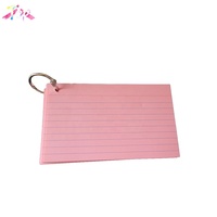 Cartes flash perforées personnalisées, cartes d'indexation de mots de couleurs assorties pour l'école, l'apprentissage et la mémoire.