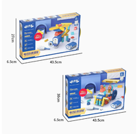 Ensemble de jouets éducatifs pour enfants : Blocs de construction à grandes particules à assembler soi-même avec engrenages mécaniques