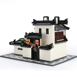 Đồ Chơi Giáo Dục Mô Hình Kiến Trúc Cổ Trung Quốc Khối Xây Dựng Xếp Hình 3D Tự Làm Thủ Công Thu Nhỏ Đồ Chơi Lắp Ráp Cho Trẻ Em - Product Image 4