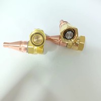 Raccords rapides auto-scellants en laiton CREDE, durables et réutilisables pour climatiseurs et chauffe-eau, tailles 3/8 et 1/4